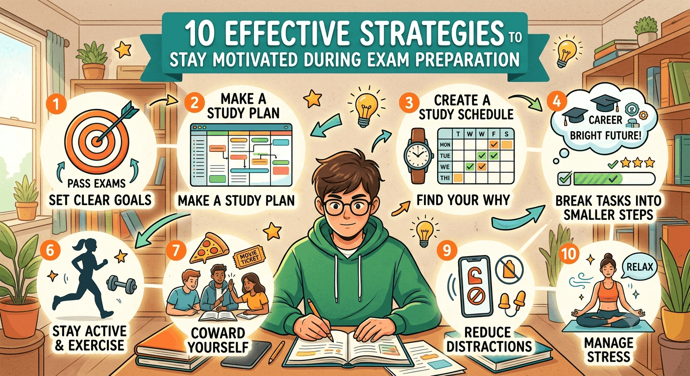 10 Effective Strategies to Stay Motivated During Exam Preparation